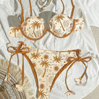 Damen Bikini-Set mit verstellbaren Trägern und charmanten Muschelverzierungen R&B