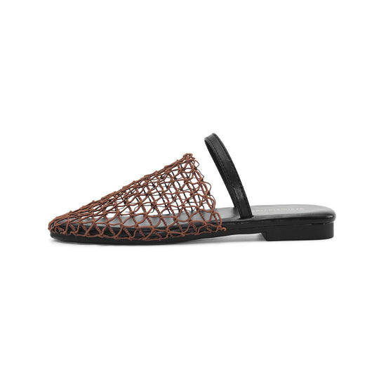 Damen moderne Slingback-Sandalen im Netzdesign R&B