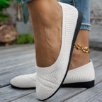 Damen komfortable Slipper mit innovativem Strickdesign R&B