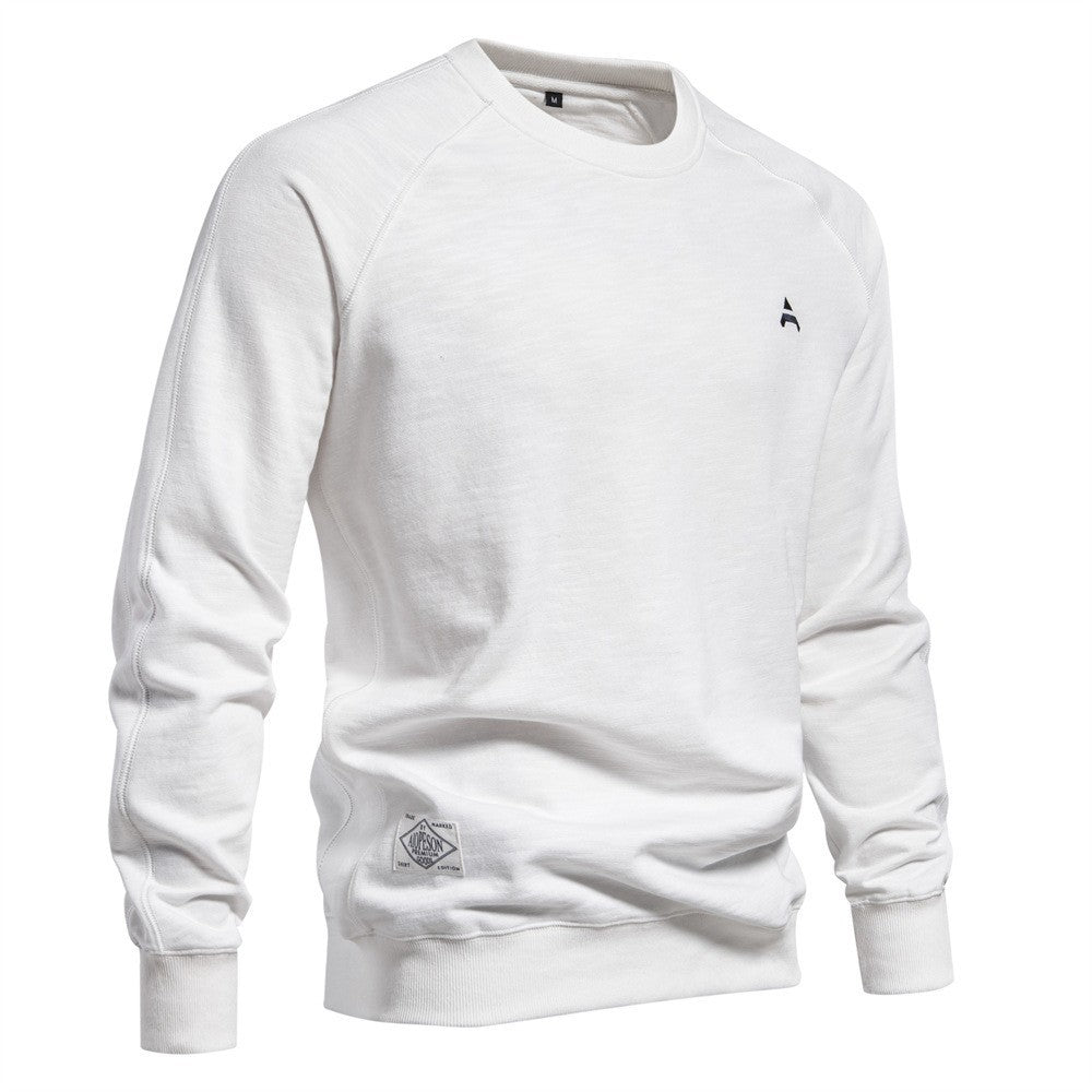 Herren Sweatshirt mit Raglanärmeln und hochwertiger Baumwolloberfläche R&B
