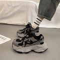 Damen Chunky Sneakers mit atmungsaktiven Mesh-Elementen und dämpfender Sohle R&B