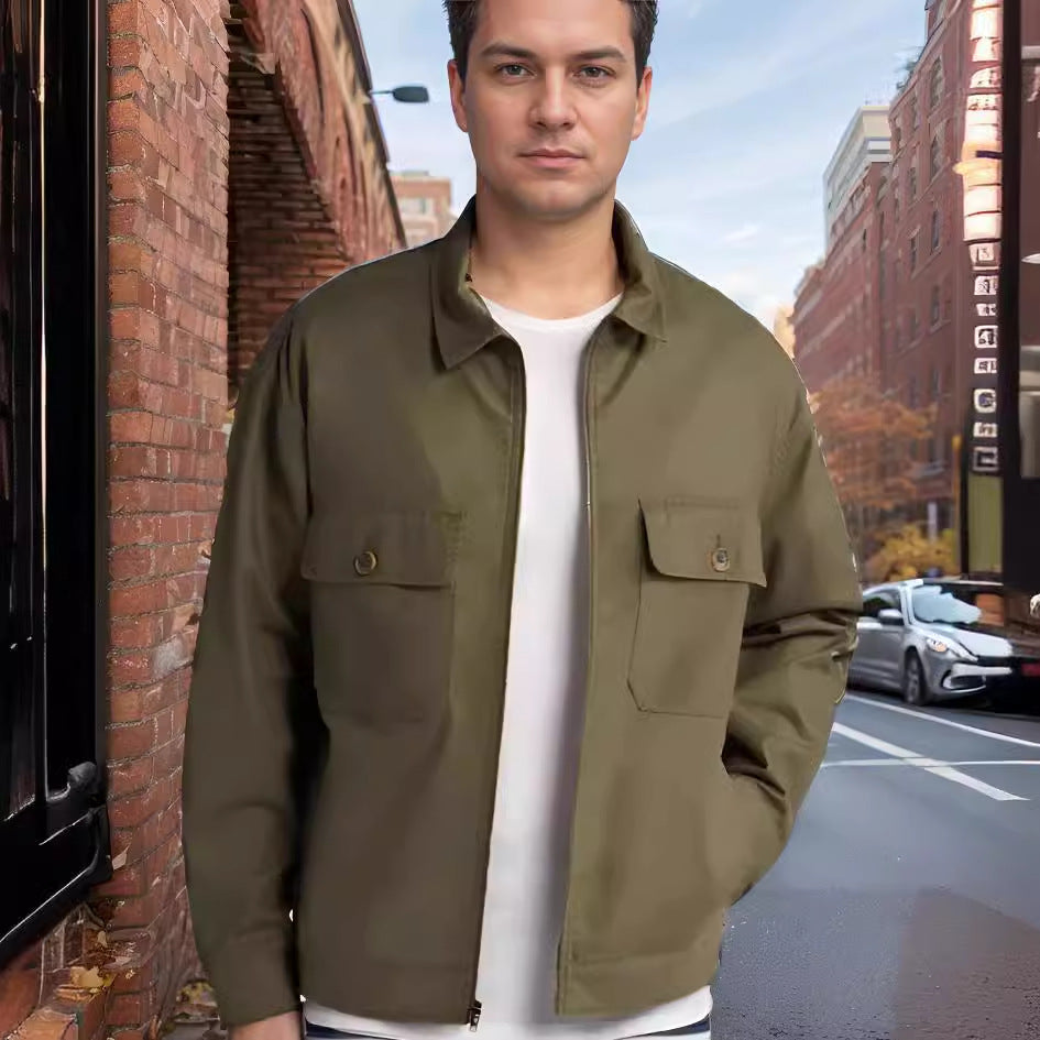 Herren utility Jacke im modernen Design mit praktischen Taschen R&B