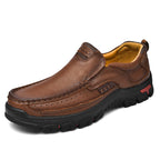 Herren Premium-Leder Mokassins mit rutschfester Laufsohle R&B