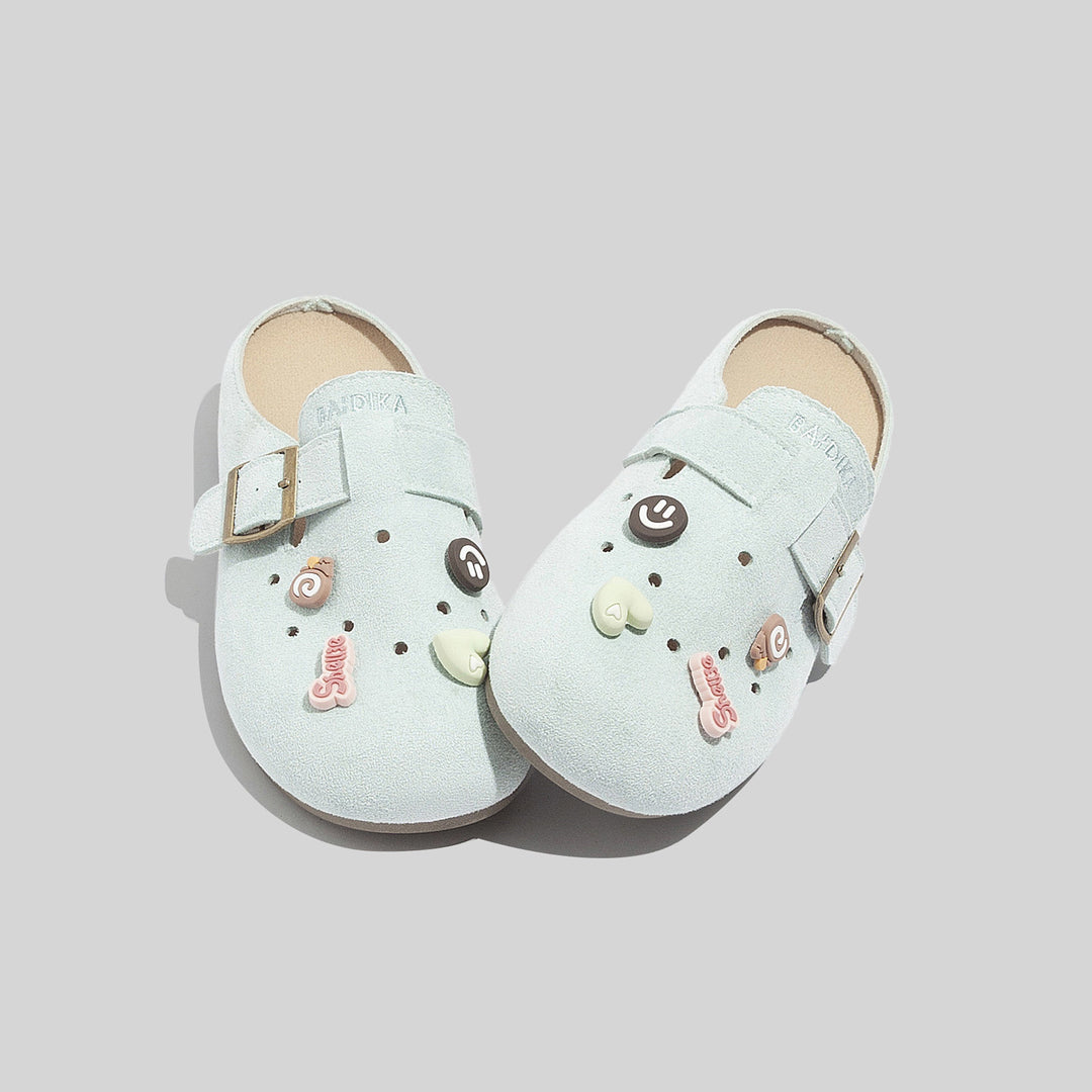 Damen Clogs mit floralem Dekor und verstellbarem Riemen R&B