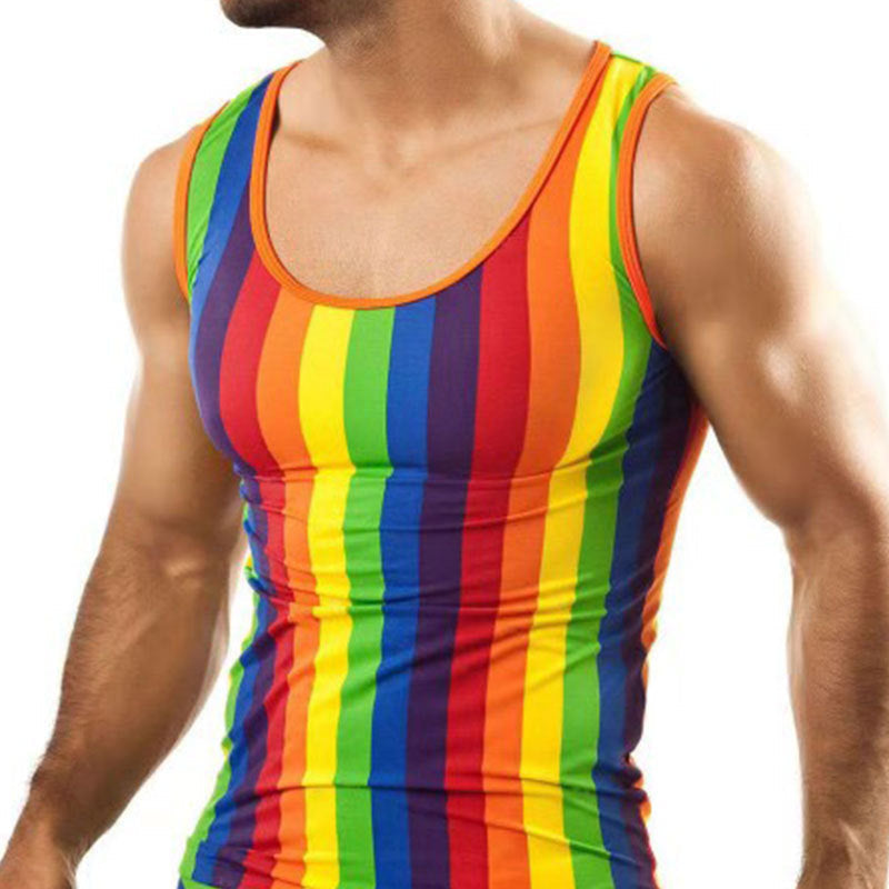 Herren nan eng anliegendes Unterwäsche-Set mit Tanktop und formendem Boxerbrief aus Stretchjersey R&B
