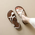 Damen Sandalen mit elegantem Kreuzriemen und komfortablem Fußbett