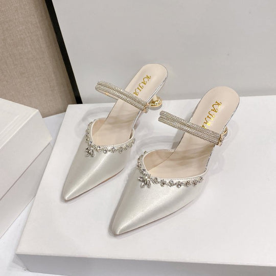 Damen Glamouröse Slingback-Pumps mit funkelnder Verzierung R&B