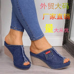 Damen Wedge-Pantoletten mit elegantem Riemendesign R&B