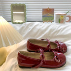 Damen Ballerinas mit elegante Schleifen und beschichtetem Obermaterial R&B