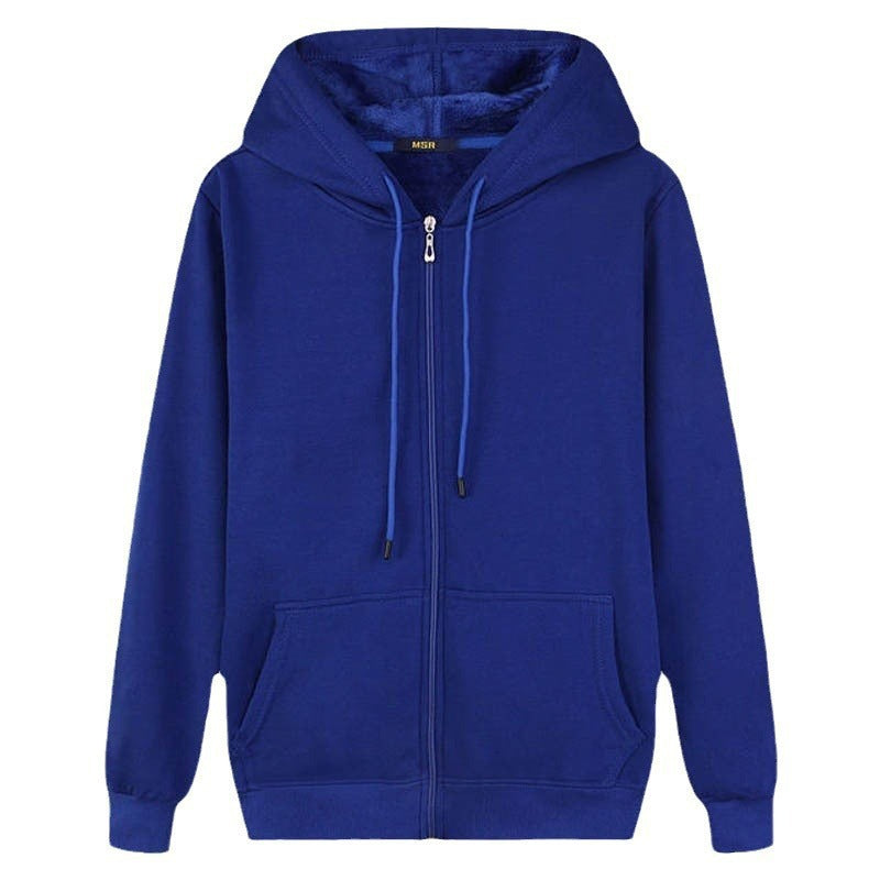 Damen Kapuzenjacke mit durchgehendem Reißverschluss und praktischen Seitentaschen R&B