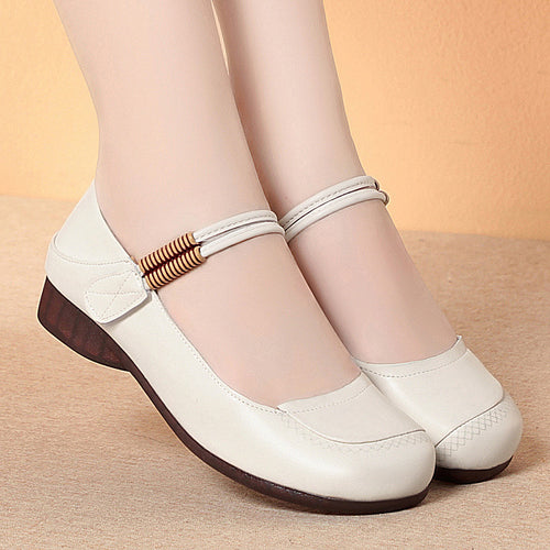 Damen Ballerinas mit flexiblem Riemen und bequemem Fußbett R&B