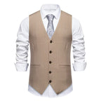 Herren elegante Weste mit feinen Knopfdetails R&B