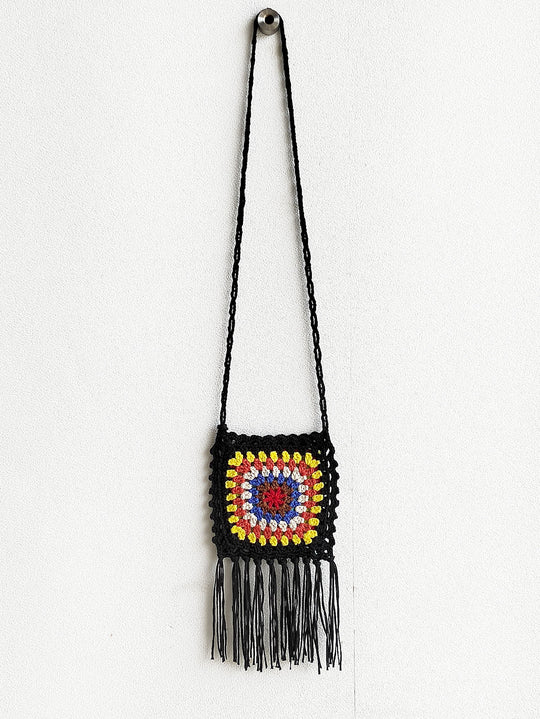 Damen Handgefertigte Häkel Tasche R&B