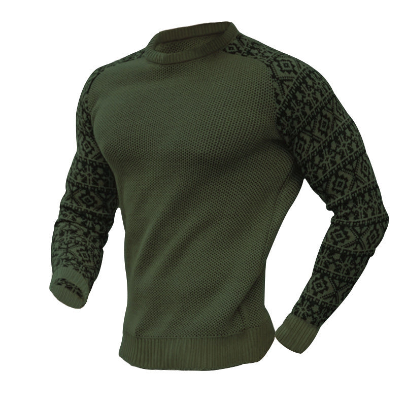 Herren Strickpullover mit grafischem Muster R&B