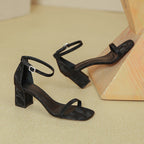 Damen modische Sandalen mit komfortablem Blockabsatz und elegantem Riemen