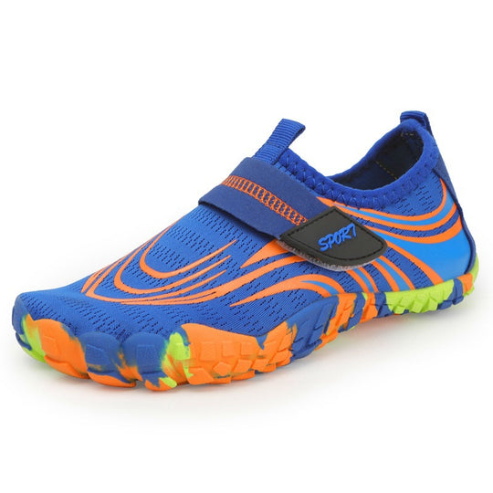 Damen Flexible Aquaschuhe mit rutschfester Sohle und praktischem Klettverschluss R&B