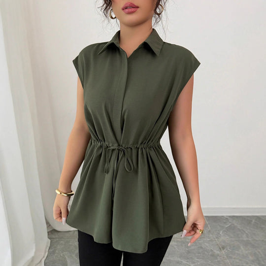 Damen lässige Bluse mit tailliertem Schnitt R&B