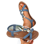 Damen Komfortable und stilvolle geflochtene Sandalen R&B