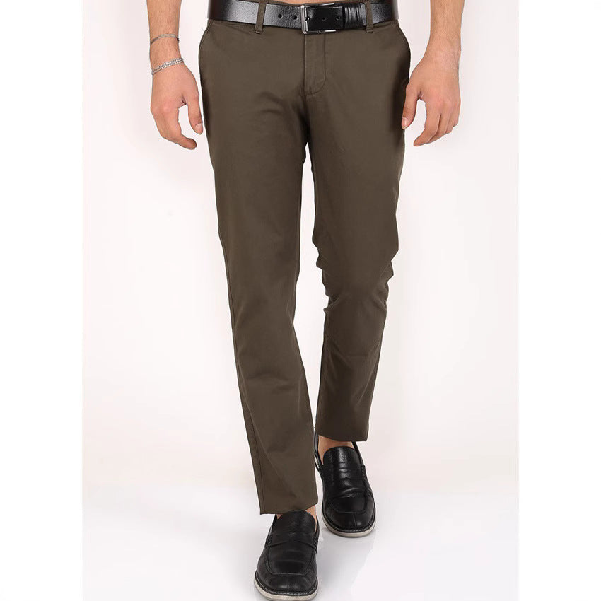Herren Chinohose schmal mit Elastikbund