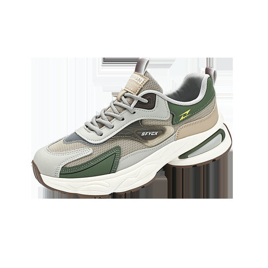 Damen Modische Chunky Sneakers mit atmungsaktiver Netzstruktur und dämpfender Sohle R&B