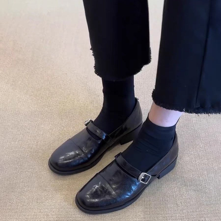 Damen Komfortable Slipper mit dekorativen Riemen und eleganter Schnalle R&B