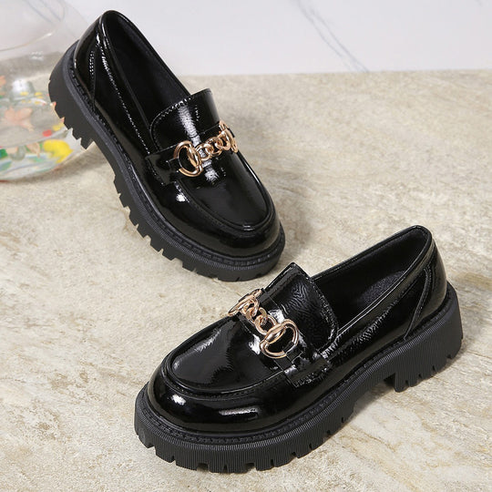 Damen Mokassin-Pantoletten mit eleganter Schnalle und rutschfester Sohle R&B