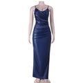 Damen Elegantes Wickelmaxikleid mit schimmerndem Effekt R&B