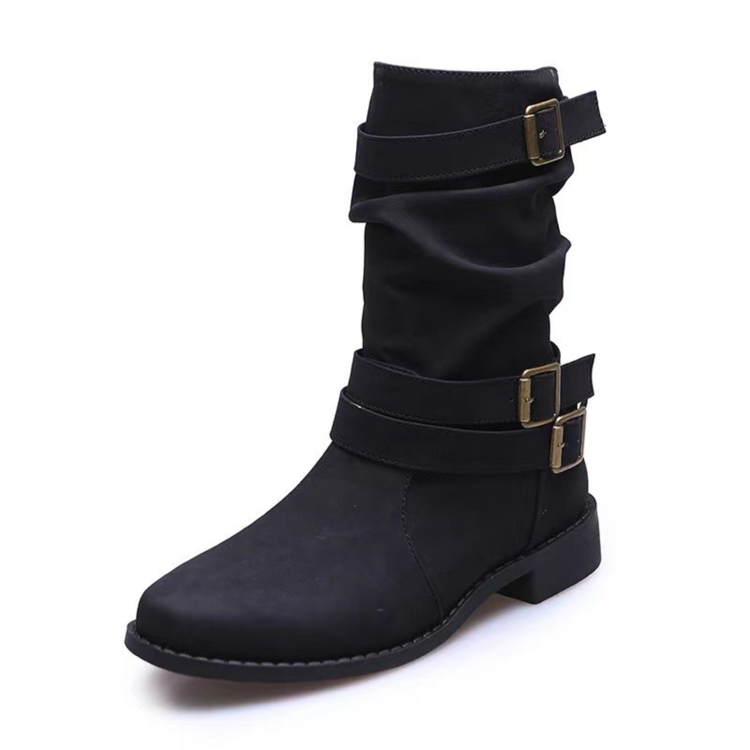 R&B | Stiefeletten mit Schnallenriemen Mehrere Riemen