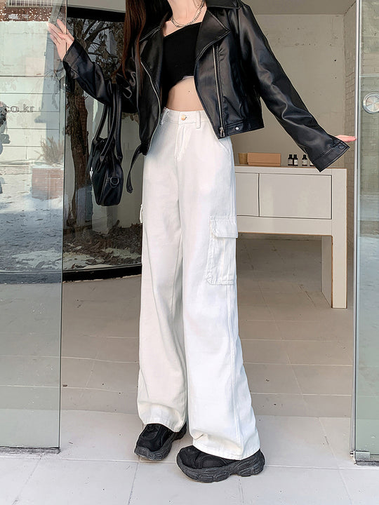 Damen Cargo-Hose mit weitem Bein und praktischen Taschen R&B
