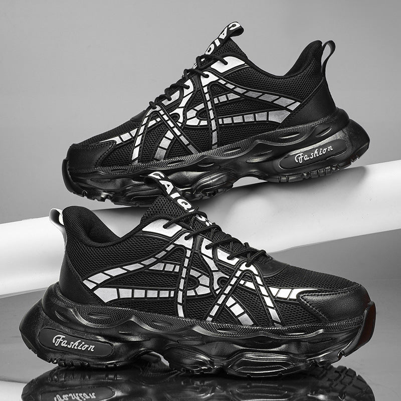Damen Sportliche und moderne Sneaker mit atmungsaktiver Mesh-Oberfläche und dämpfender Sohle R&B