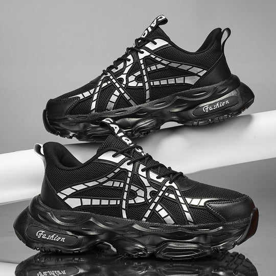 Damen Sportliche und moderne Sneaker mit atmungsaktiver Mesh-Oberfläche und dämpfender Sohle R&B