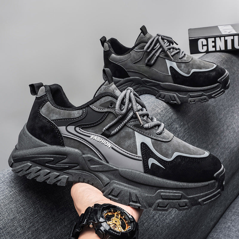 Damen Sportliche Chunky Sneakers mit atmungsaktiver Oberflächenstruktur und rutschfester Sohle R&B