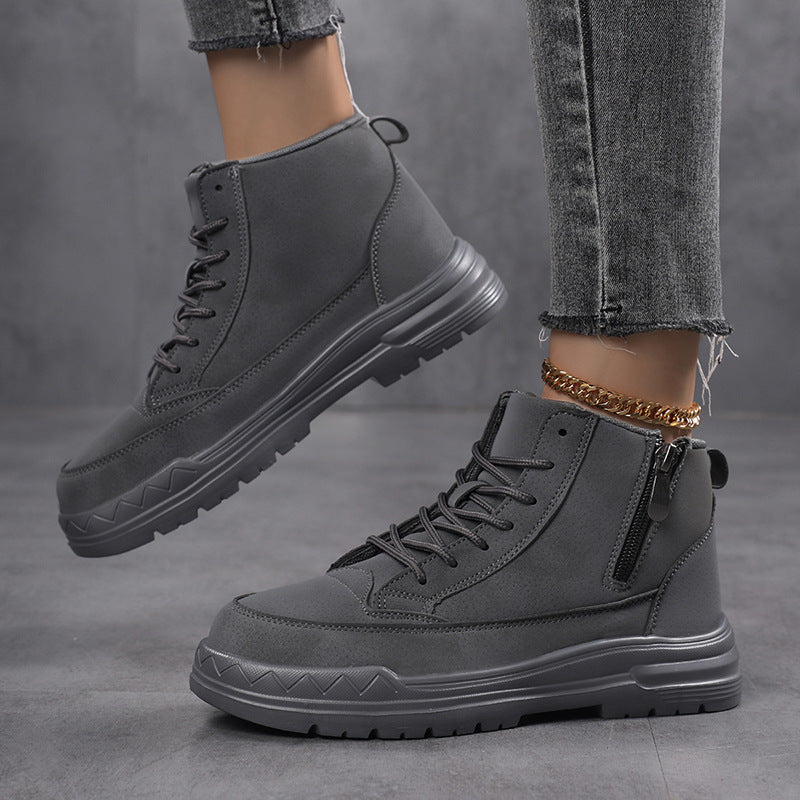 Damen modische Winterstiefel mit praktischem Reißverschluss und rutschfester Sohle