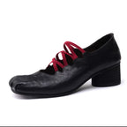 Damen Elegante Schnürschuhe mit ausgefallenem Design und hochkanntiger Zehenpartie