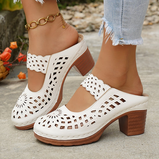 Damen Elegante und luftige Pantoletten R&B