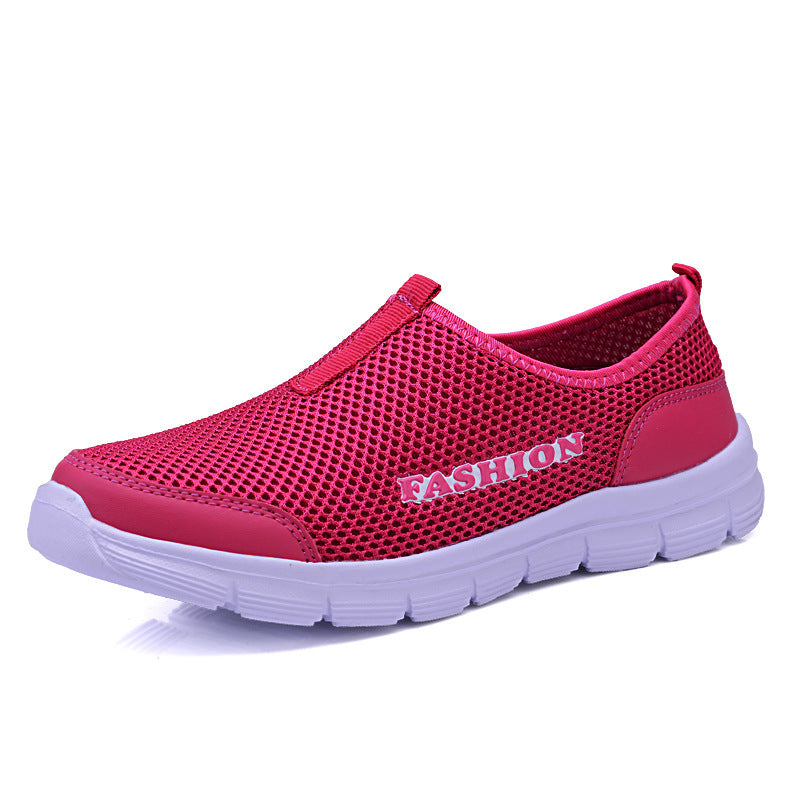 Damen Atmungsaktive Slip-On Sport Sneakers mit rutschfester Sohle R&B