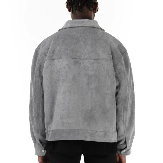 Herren lässige Suede Jacke R&B