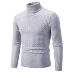 Herren stilvoller Rollkragenpullover aus feinem Strick R&B