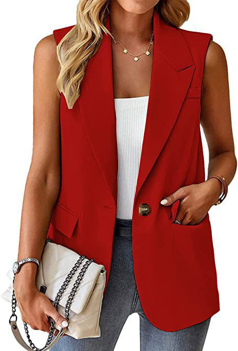 Damen Stylischer Blazer-Weste R&B