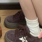 Damen Plattform-Sneaker mit modischem Sternen-Design R&B