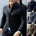 Herren modischer Blazer mit strukturiertem Stoff