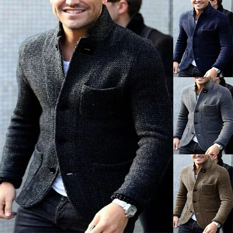 Herren Casual Chic Strickblazer R&B