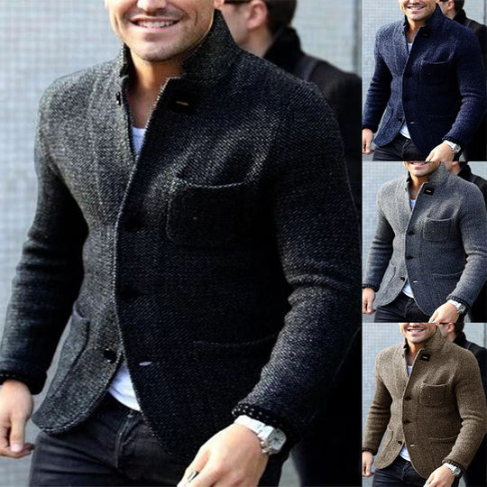 Herren Casual Chic Strickblazer R&B