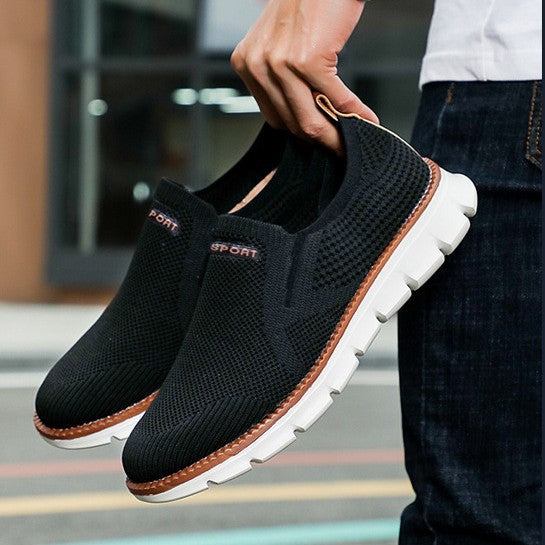 Damen Atmungsaktive Slip-On Freizeitschuhe mit flexiblem Obermaterial