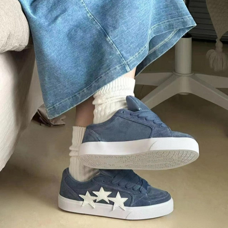 Damen Sneakers mit stylischen Sternen-Applikationen R&B