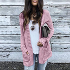 Damen Grobstrick-Cardigan mit lässigem Schnitt und praktischen Taschen R&B