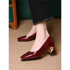 Damen Elegante und schicke Pumps mit glänzendem Finish R&B