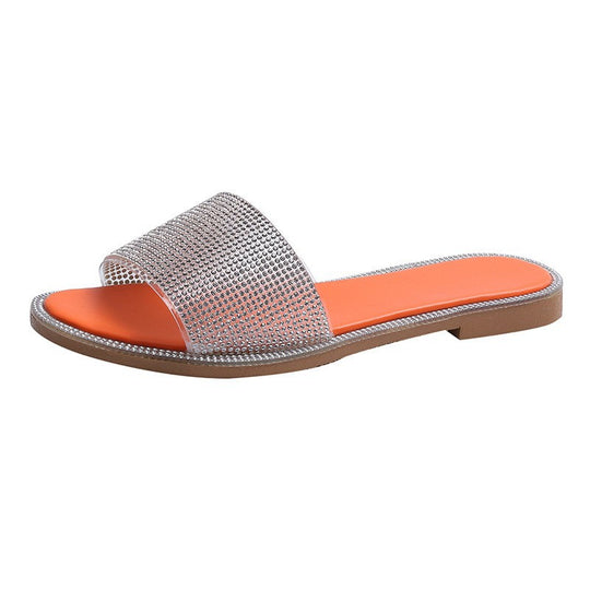 Damen Luxus Hausschuhe mit Strass-Details R&B