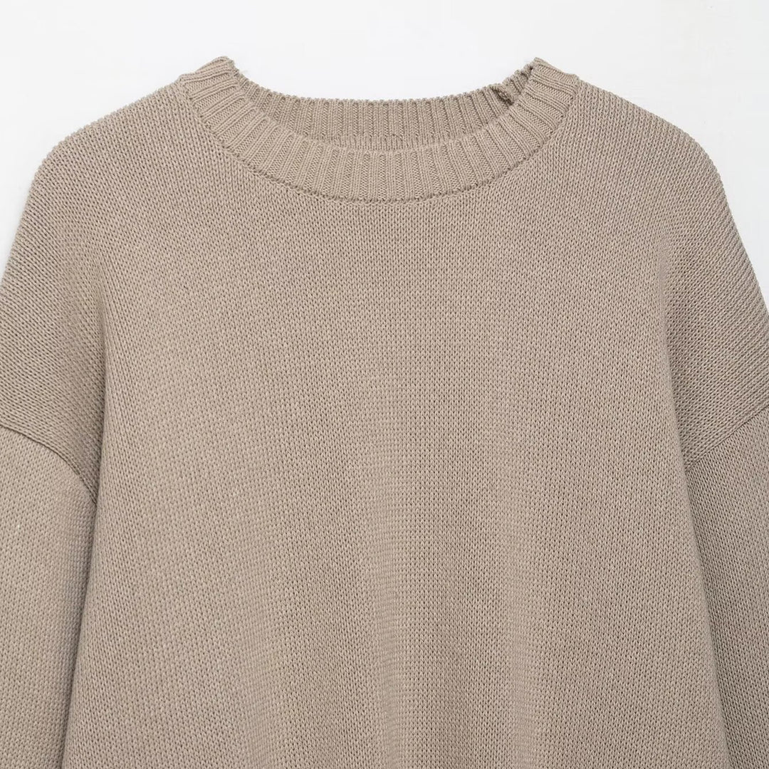 Damen lässiger Strickpullover R&B