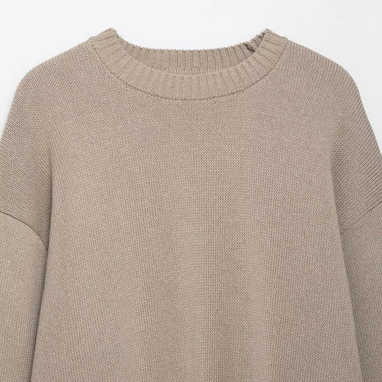 Damen lässiger Strickpullover R&B